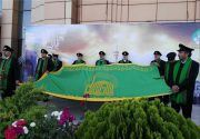 اهتزاز پرچم امام رضا(علیه السلام) در کمیته ملی المپیک